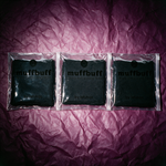 Muff Buff three pack on deep plum crumpled paper